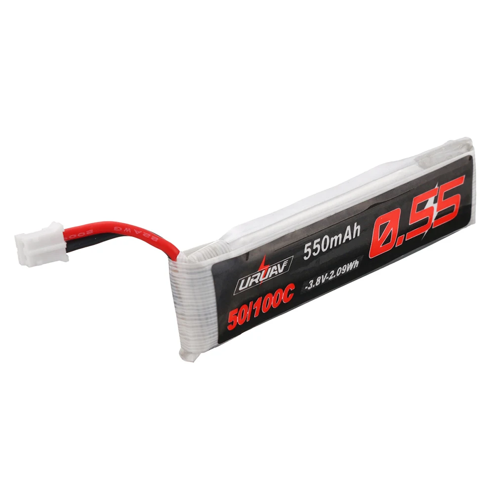 5 шт/10 шт URUAV 3,8 V 550mAh 50/100C 1S HV 4,35 V PH2.0 Lipo батарея для Emax Tinyhawk Kingkong/LDARC крошечная запасная деталь для радиоуправляемого дрона