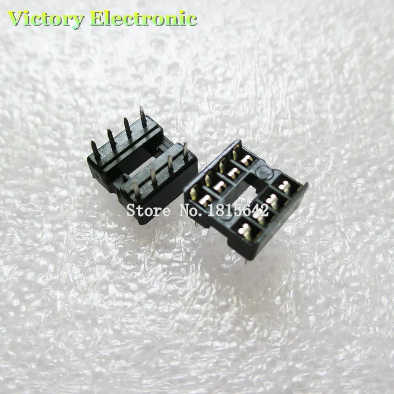 20PCS/Lot New 8Pin Socket DIP IC Sockets Adaptor Solder Type Kit Wholesale Electronic | Электронные компоненты и