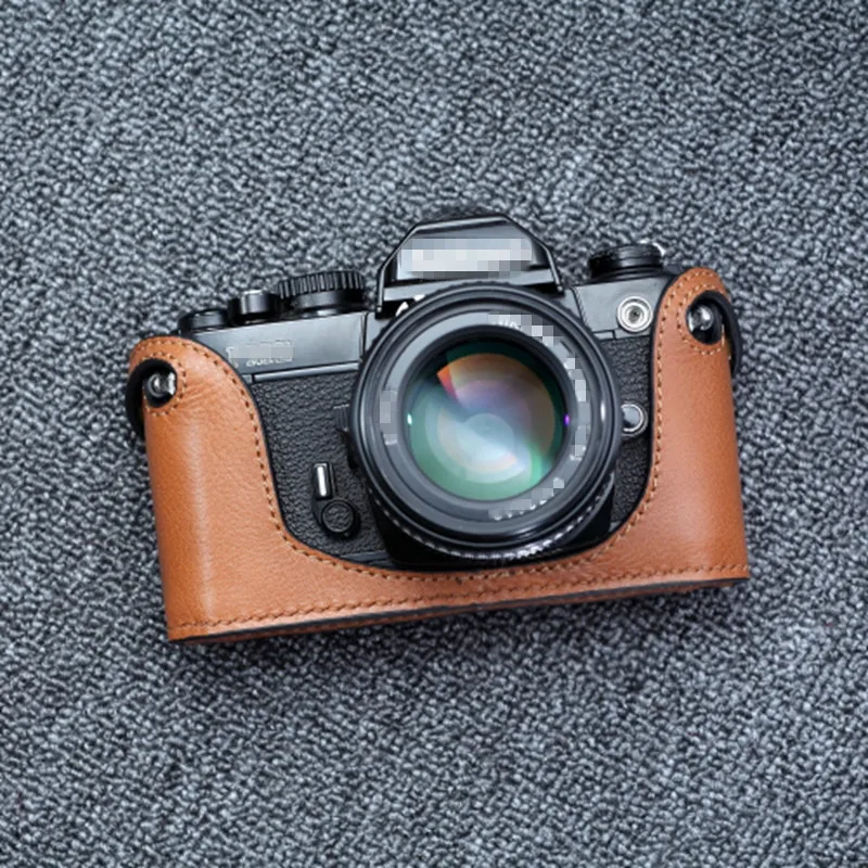 Новый кожаный чехол для камеры Nikon FM2 FE2 FE FM FM3A черный или коричневый вино красный