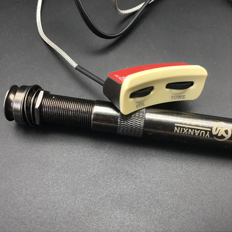 A-201 x5set Soundhole Guitar Pickup Zinc Alloy A-202 Microphone Sound Hole Adjustable Preamp Equalizer for Acoustic Folk Guitar with Access - Цвет: A-201 x5set