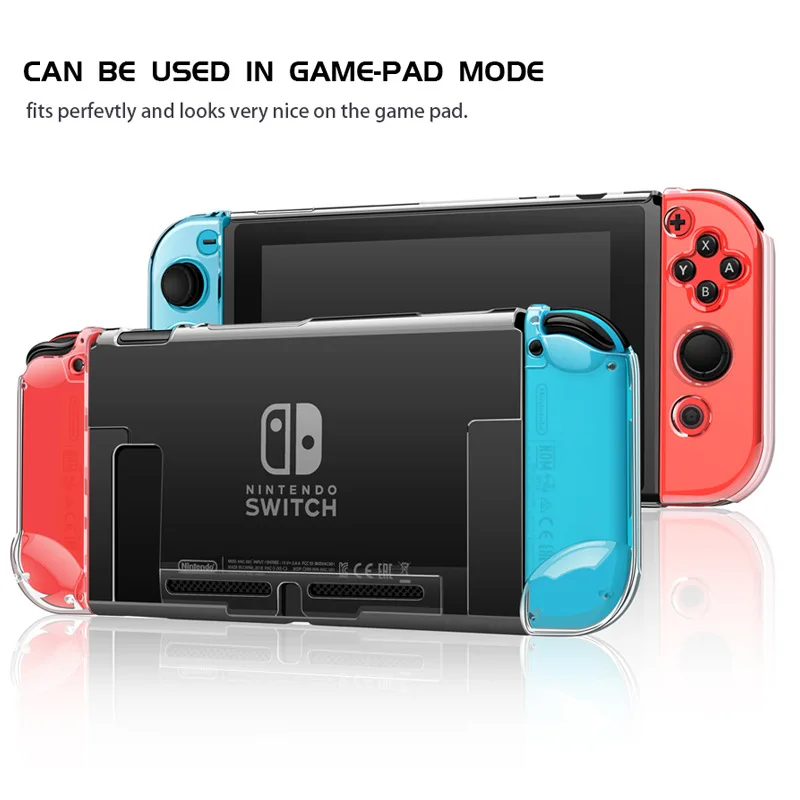 Съемный Жесткий ПК Защитный чехол для Nintendo Switch прозрачный Кристальный Корпус