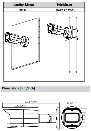 Оригинальная английская ip камера Dahua с логотипом IPC HFW2831T ZAS 8mp H.265 3 7 ~ 11 мм