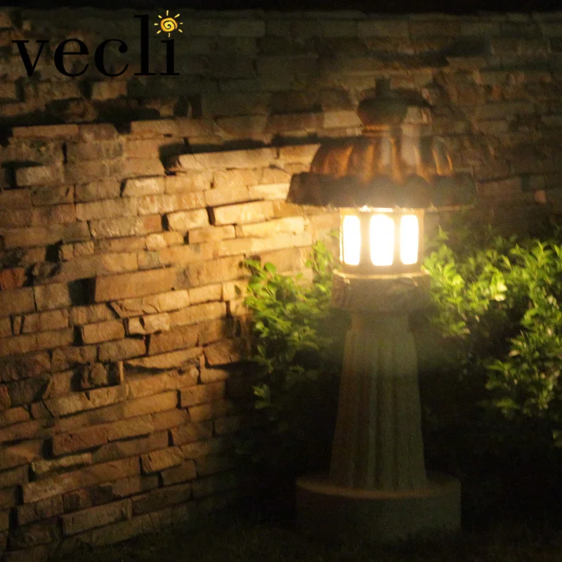 Креативный садовый светильник с имитацией камня уличный водонепроницаемый