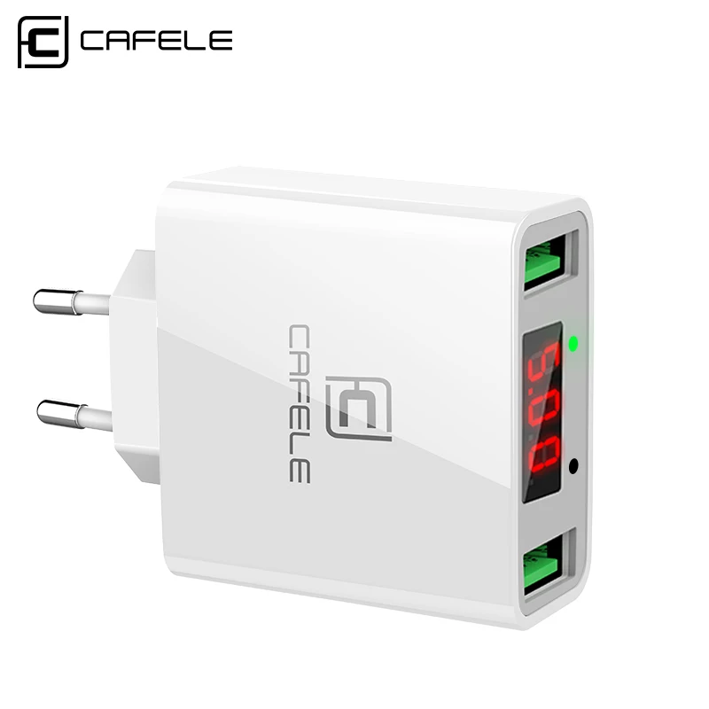 Cafele Dual USB зарядное устройство для iPhone универсальный портативный мобильный Вход AC