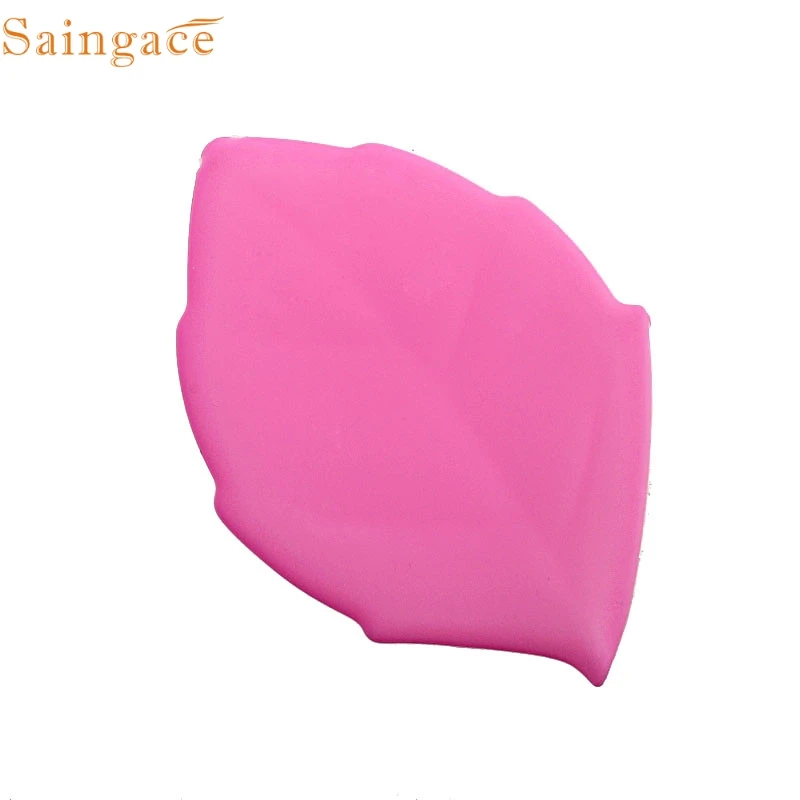 Pink Saingace, 12 см x 8,5 см, пять цветов, подарки, потрясающая мода, в форме листа, карман для воды, для питья, высокое качество, мягкий силикон - Цвет: Pink