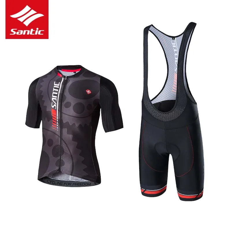 Sets Santic набор из Джерси для велоспорта для мужчин Pro Team Skinsuit для горной дороги, велосипеда, триатлона, комплект одежды Ropa Ciclismo - Цвет: Sets