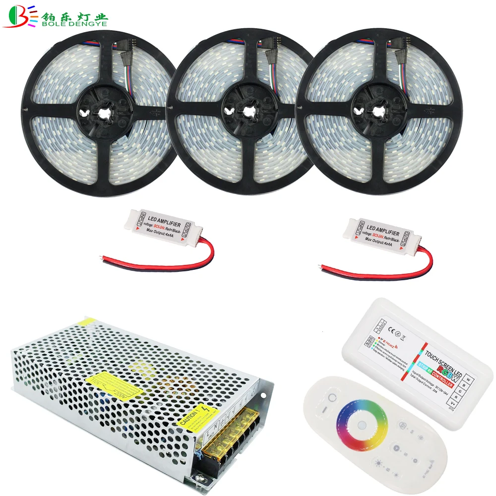 Светодиодная лента 20 М 5050 RGBW водонепроницаемая гибкая Диодная IP67 15 м +