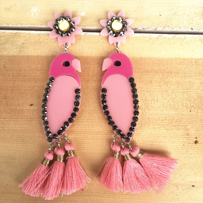 Женские серьги в форме птицы 2020|exaggerated earrings|acrylic earringsexquisite earring |