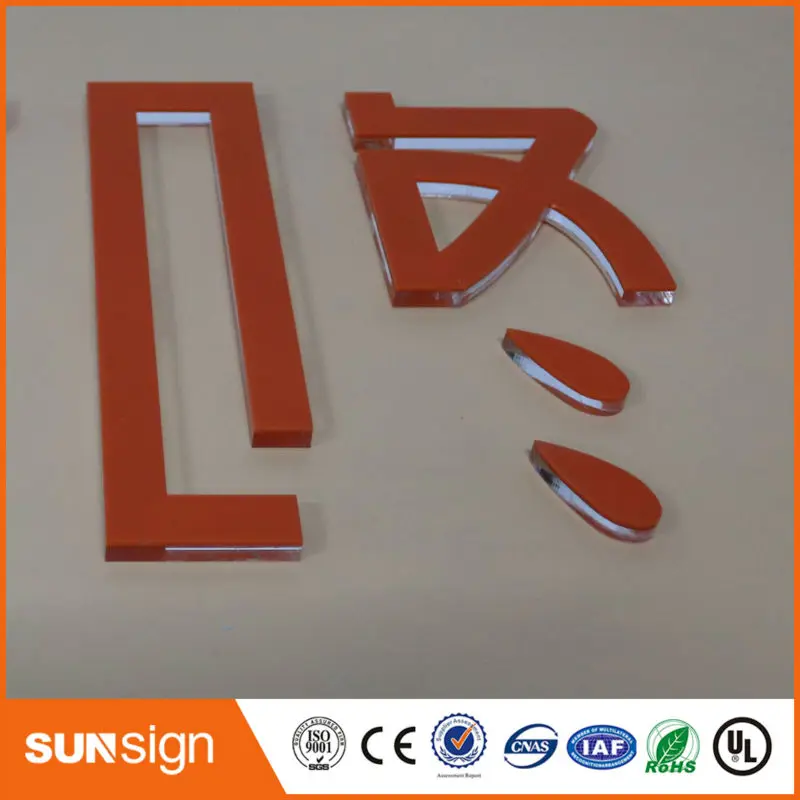 Sunsign пользовательские магазин украшения прозрачные буквы из акрила знак с винил |