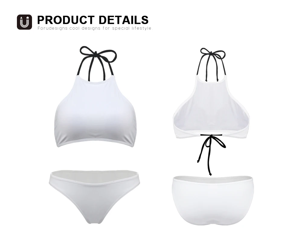 Женский купальный костюм FORUDESGINS летний купальник с принтом цветов женская