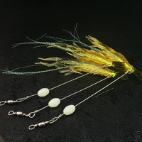 l158s 5 pcs lot 18cm 6g luminous soft natural shrimp lures with hook luminous beans soft bait soft fishing lure