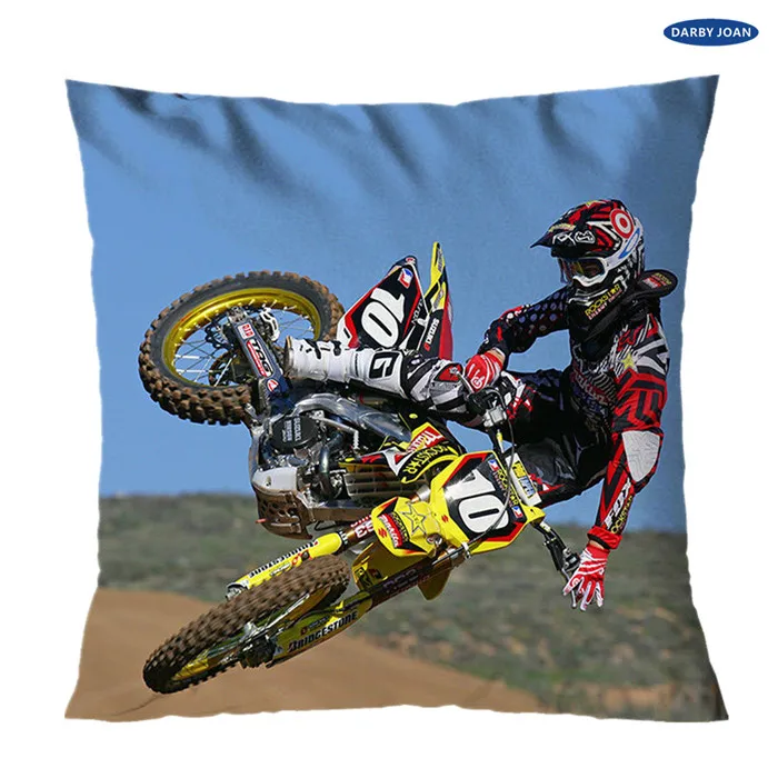 As Photo Shows-1 Подушки Фристайл DIRT BIKE Мотокросс пледы Чехол Подушка 14X1" 16X16" 18X1" 20X20" 24X24" - Цвет: As Photo Shows-1