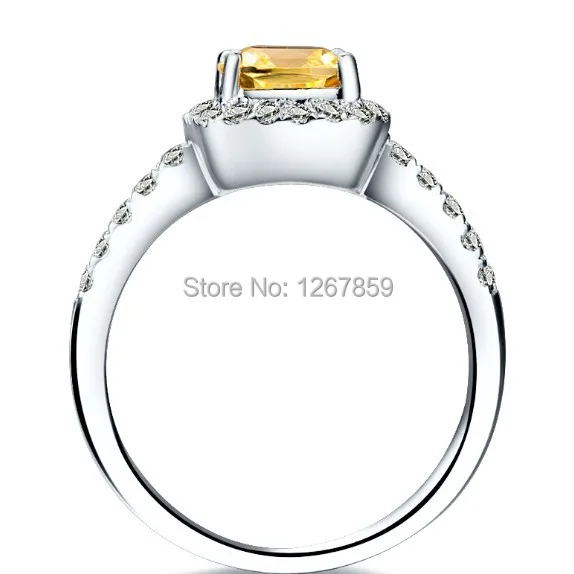 3Ct Awesome Cushion Cut NSCD красивый бриллиант кольца для женщин обручальные из серебра 925