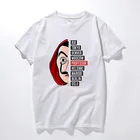 La Casa De Papel с цифровым адресным интерфейсом маска Tokyo Рио профессора Осло унисекс для мужчин и женщин; Новая коллекция летних футболок, футболки из хлопка с коротким рукавом в стиле Харадзюку футболка