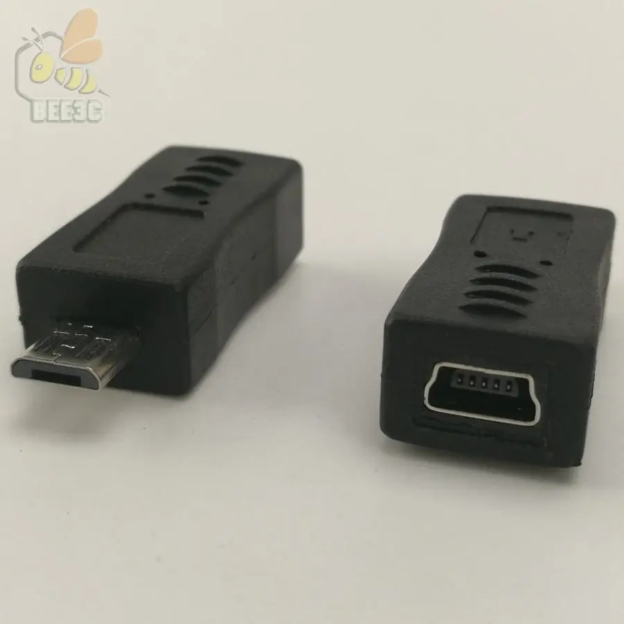 Мини 5 контактный переходник с гнезда на микро штекер 100 шт.|mini 5pin|mini minimini to micro adapter
