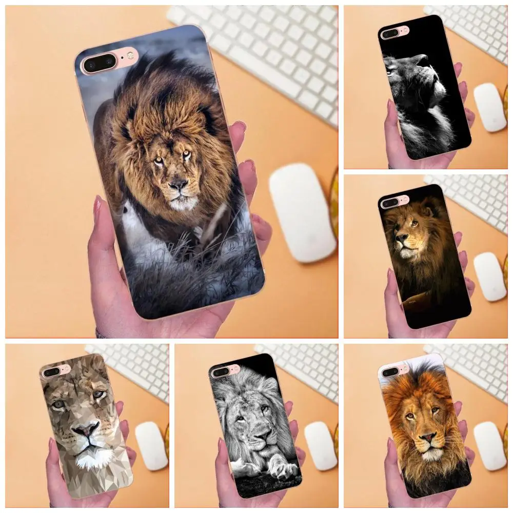 Роскошный высококлассный защитный чехол для телефона Majestic Lion Portrait Apple iPhone 4 5 5C 4S SE