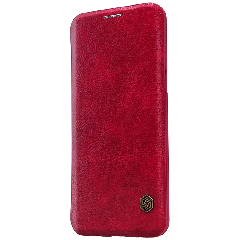 Red Nilkin для samsung Galaxy Note 9 8 чехол Nillkin Роскошный PU Флип кожаный смарт-кошелек для телефона чехол для samsung S9 S8 Plus чехол s - Цвет: Red