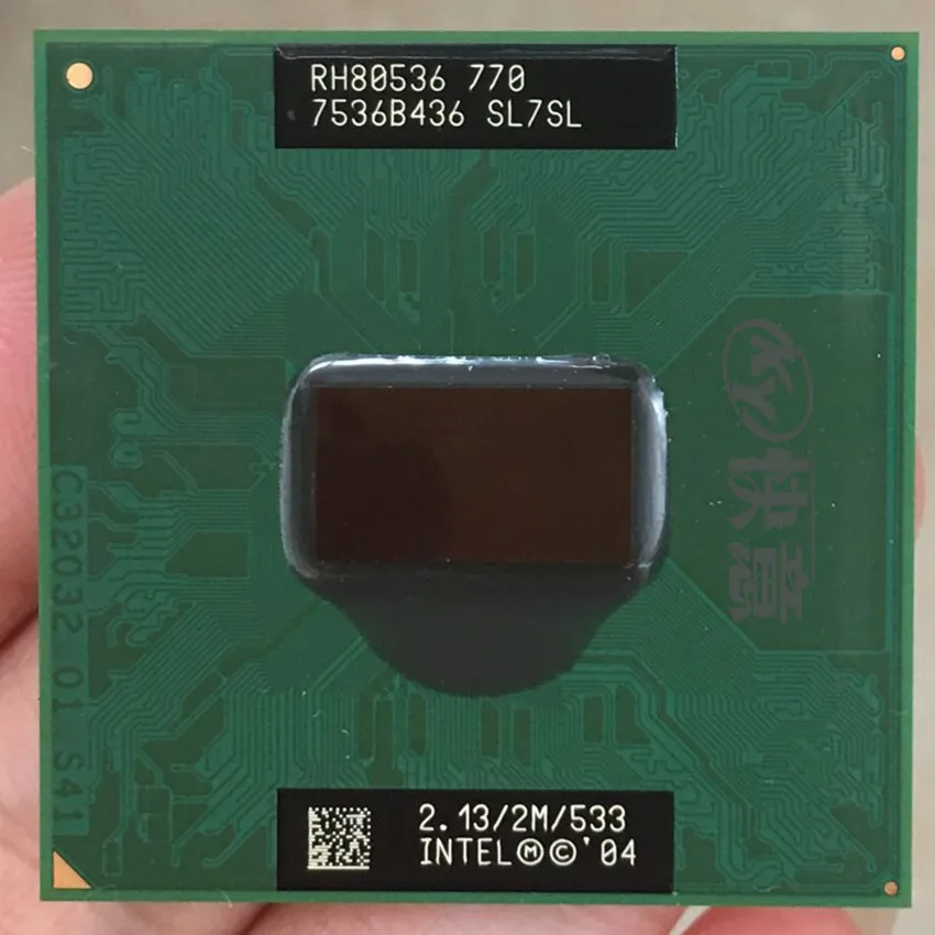 Процессор Intel Pentium для ноутбука M 770 ЦП 2 Мб кэш памяти/2 13 ГГц/533/двухъядерный