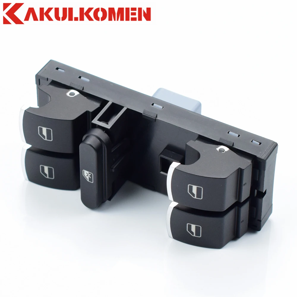 5K4959857 5ND959857 хромированная кнопка включения стеклоподъемника для VW Golf MK5 MK6 Passat B6 B7 Jetta III Amarok Touran GTI