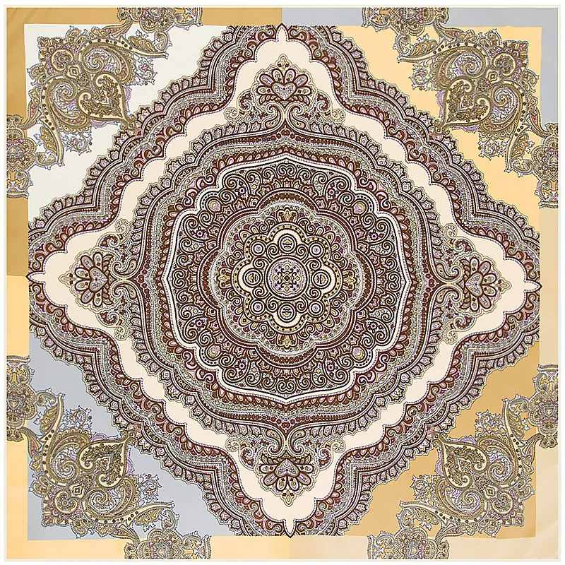 

Шарф женский Шелковый, квадратный, 100 х 100 см, 2017