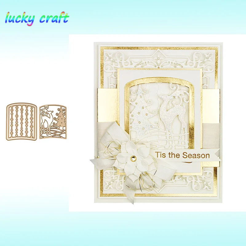 Удача YCraft Merry Новогодняя Коллекция металлические режущие штампы для DIY Скрапбукинг тиснение бумажные карты для ручной работы штампы резки