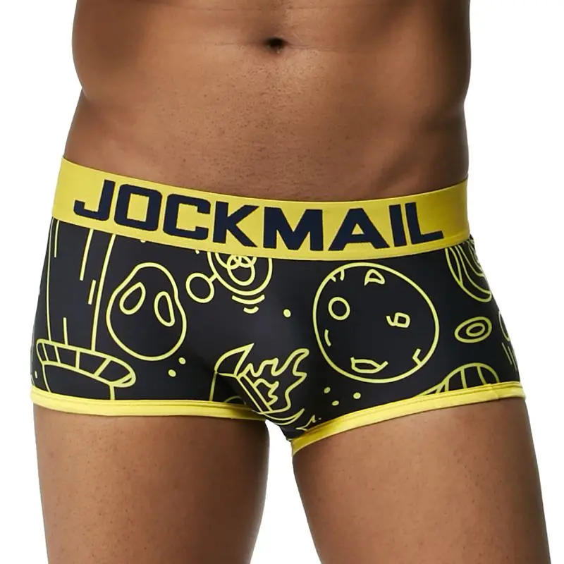 JOCKMAIL, фирменное Мужское нижнее белье, боксеры, шорты, сексуальные мужские трусы, трусы, calzoncillos hombre, боксеры marca cuecas, боксеры, Гей Нижнее белье