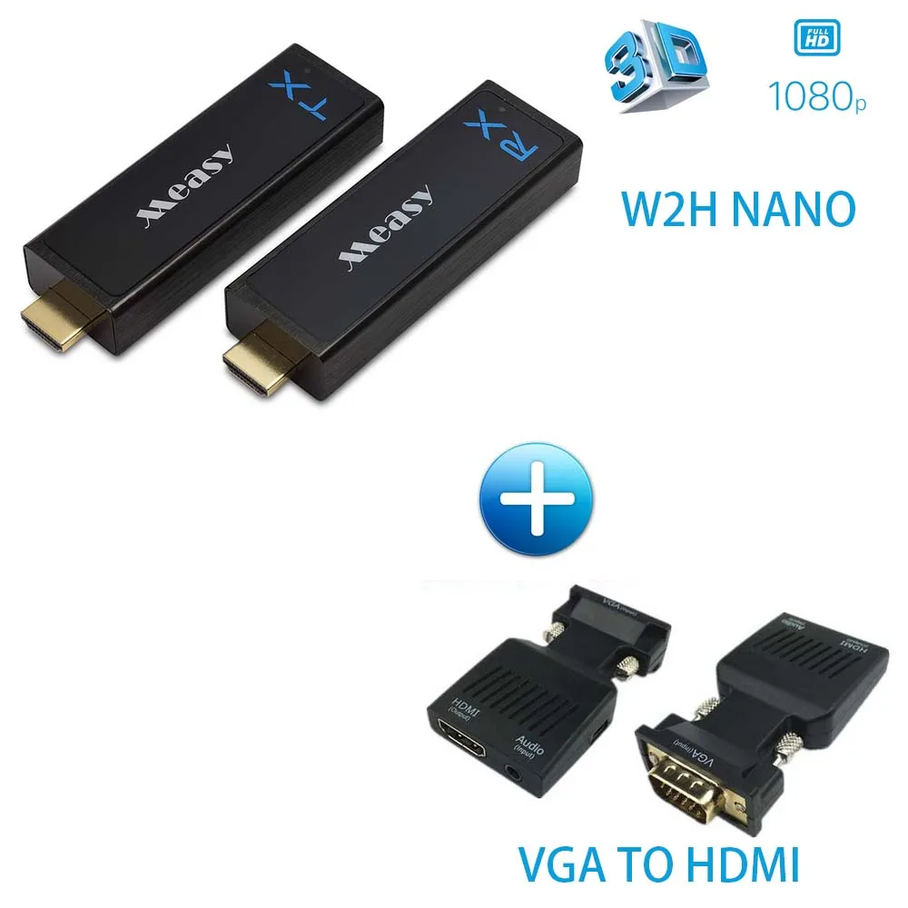 Measy W2H Nano Wireless HD комплект передатчика с приемником и передатчиком 30 м/100 футов (W2H NANO