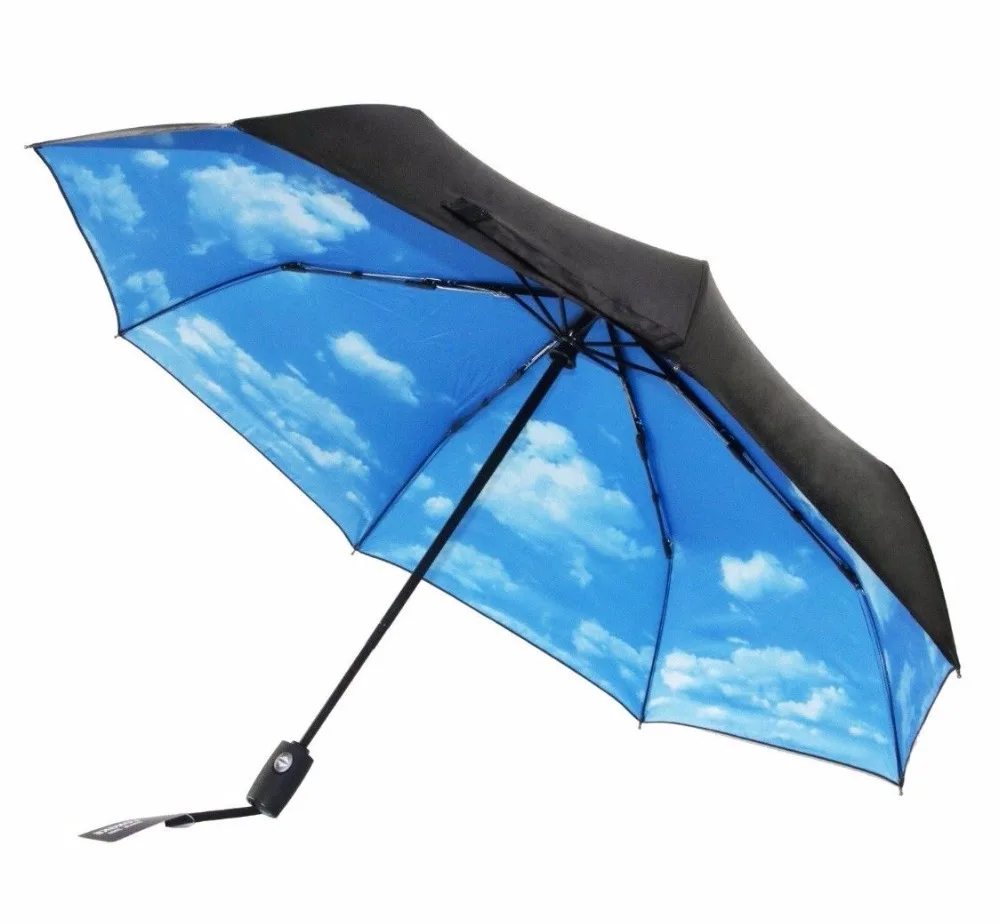 

3D Folding Reverse Umbrella Double Layer Inverted Windproof Rain Car Umbrellas For Women