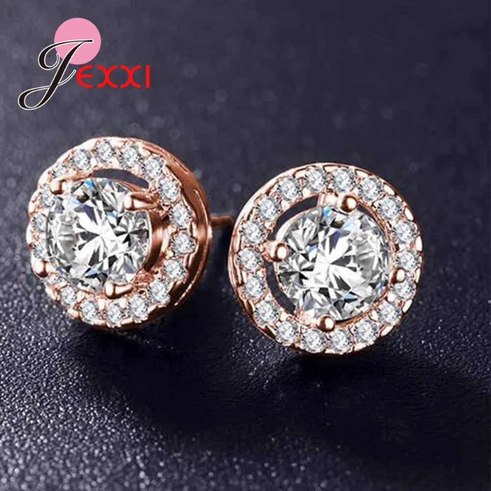 Женские серьги-гвоздики из серебра 925 пробы, в Корейском стиле