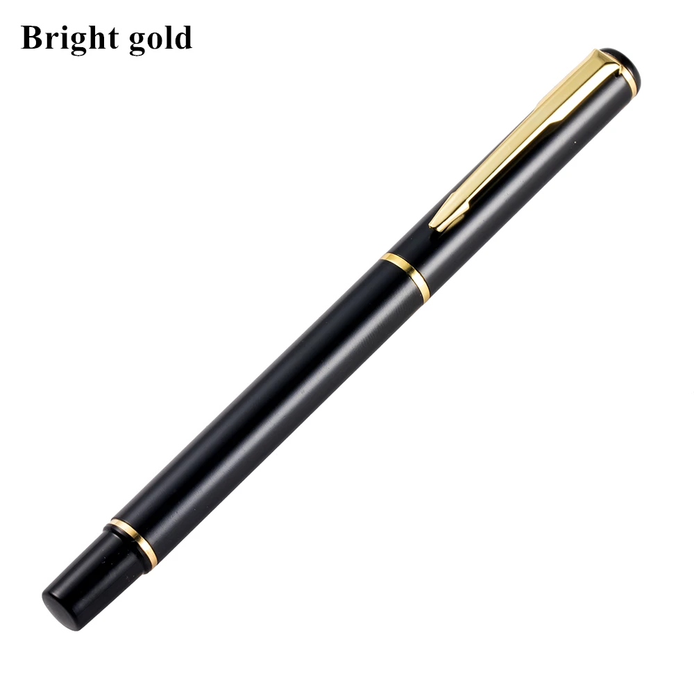 Bright gold Канцелярские товары от производителя офисные металлические шариковые ручки для школьных принадлежностей школьные бизнес подарки ручка - Цвет: Bright gold