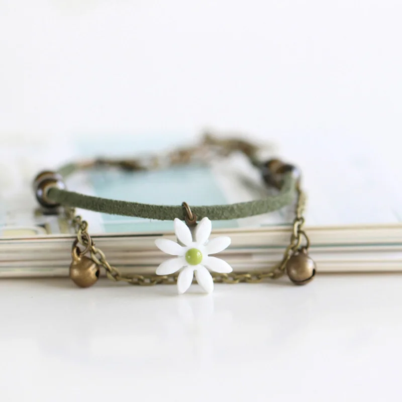 Miage винтажный ручной работы китайский керамический цветок бусины бронза перо