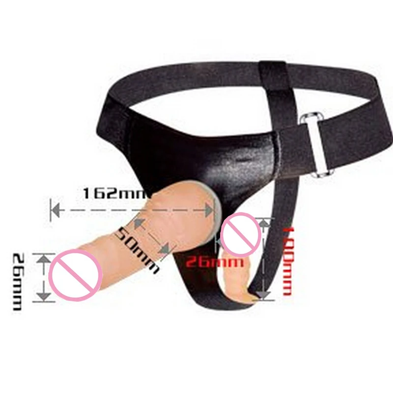 Двойной фаллоимитатор двухсторонний страпон секс игрушка для взрослых женщин