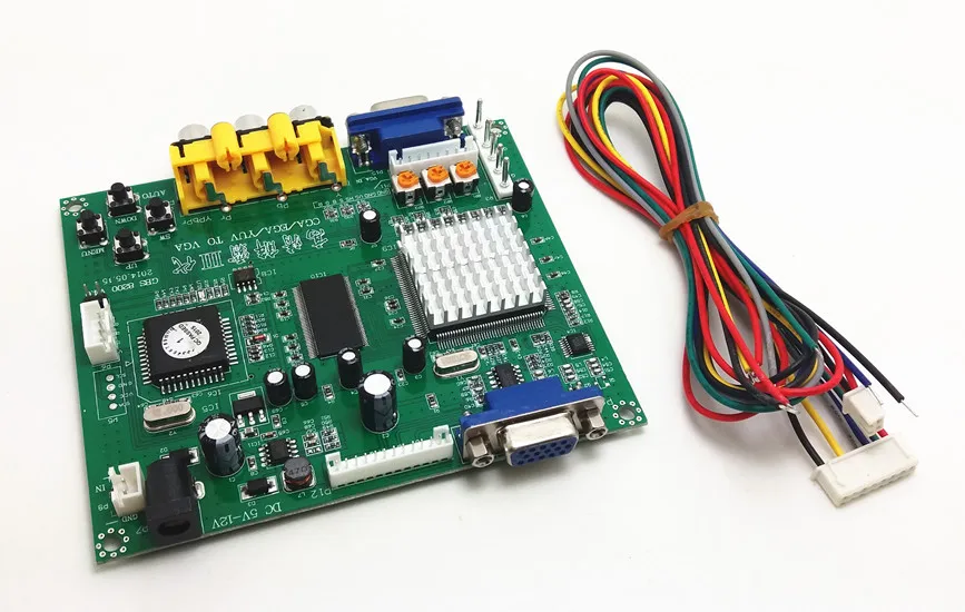 

1 VGA-выход, преобразователь CGA/EGA/YUV в VGA для аркадных игр