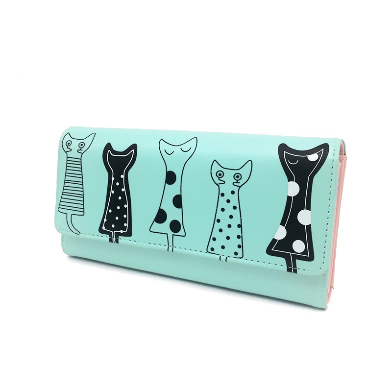 2017 Модный женский длинный кожаный бумажник новые европейские кошельки с