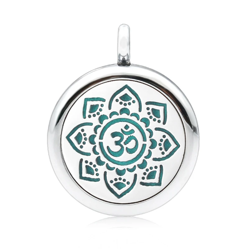 Hollow Flower Perfume Aromatherapy Essential Oil Diffuser 25mm Floating Locket Pendant For Necklace Keychains 1PCS | Украшения и