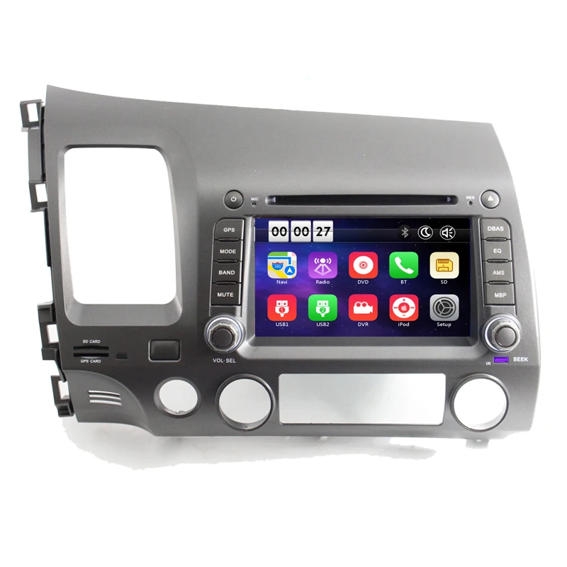 8 дюймов 1024*600 HD 2 Din Автомобильный dvd плеер GPS система для Honda Civic 2007 2008 с 3G WiFi OBD DAB