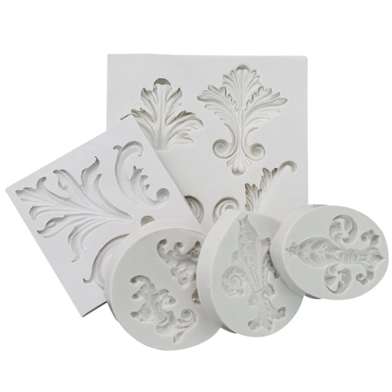 Рельефная симметричная силиконовая форма в стиле ретро для помадки инструмент