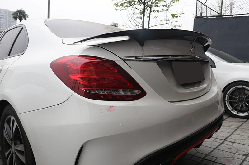 Спойлер для Mercedes W205 C180 C200 C300 C350 C450 C220 4 двери 2015 2017GT стильный задний спойлер из