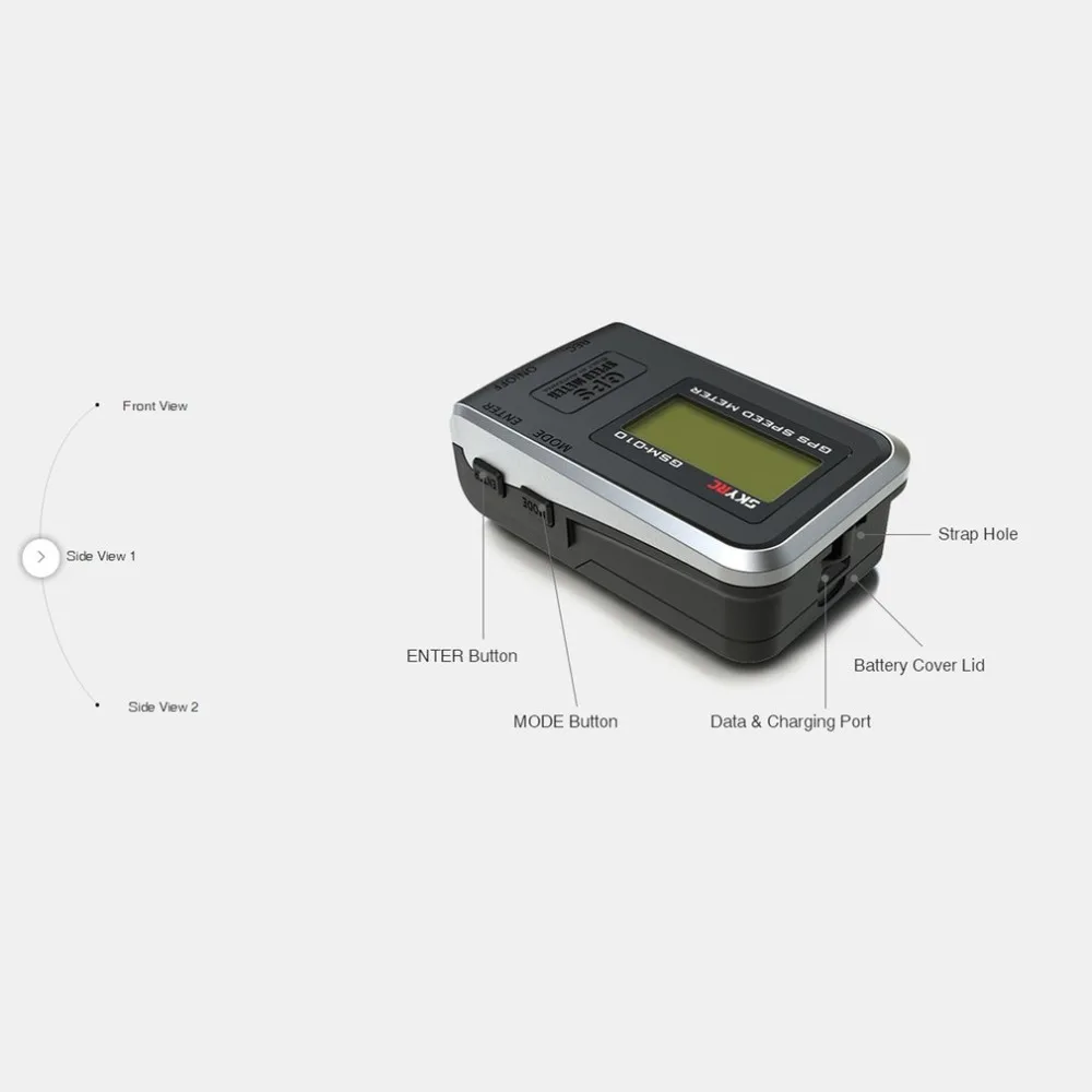 SKYRC GSM 010 компактный Высокоточный GPS измеритель скорости высотомер для RC