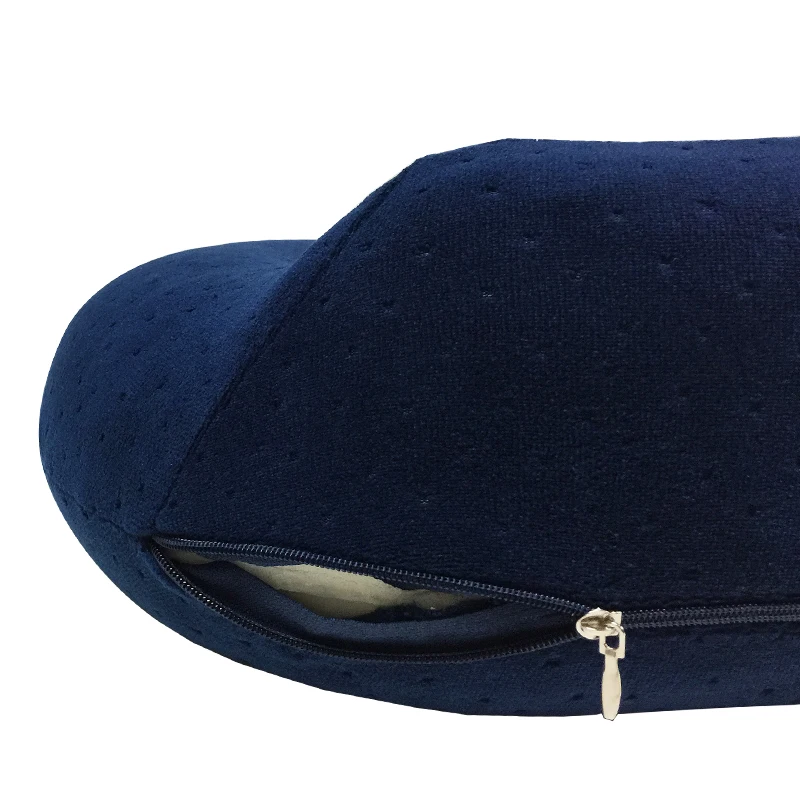 100% Бархатная однотонная U образная подушка дорожная для самолета Офисная Удобная