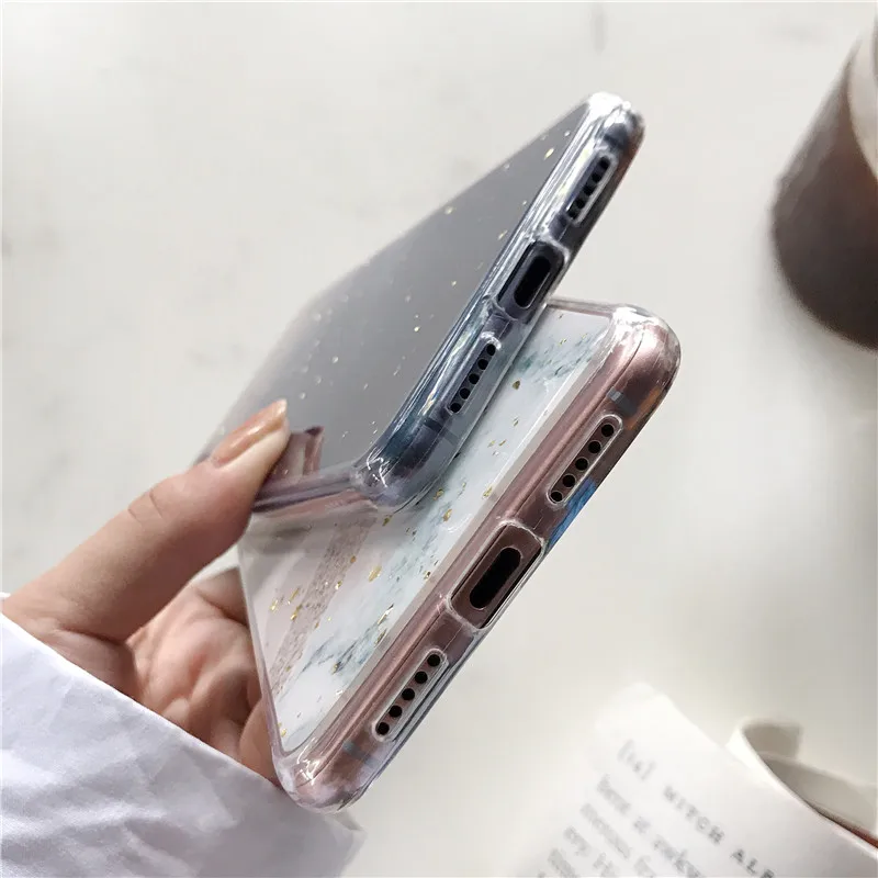 Блестящий Мраморный чехол FLYKYLIN для huawei P20 Pro P30 Lite mate 20 мягкий силиконовый из ТПУ с