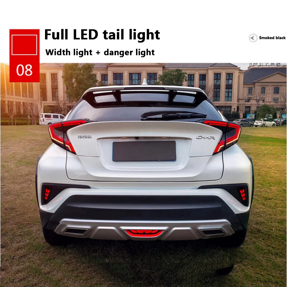Modified Taillight Assembly Decorative LED Streamer Turn Signal Brake Light Indicator Width Lamp For CHR Takizawa | Автомобили и