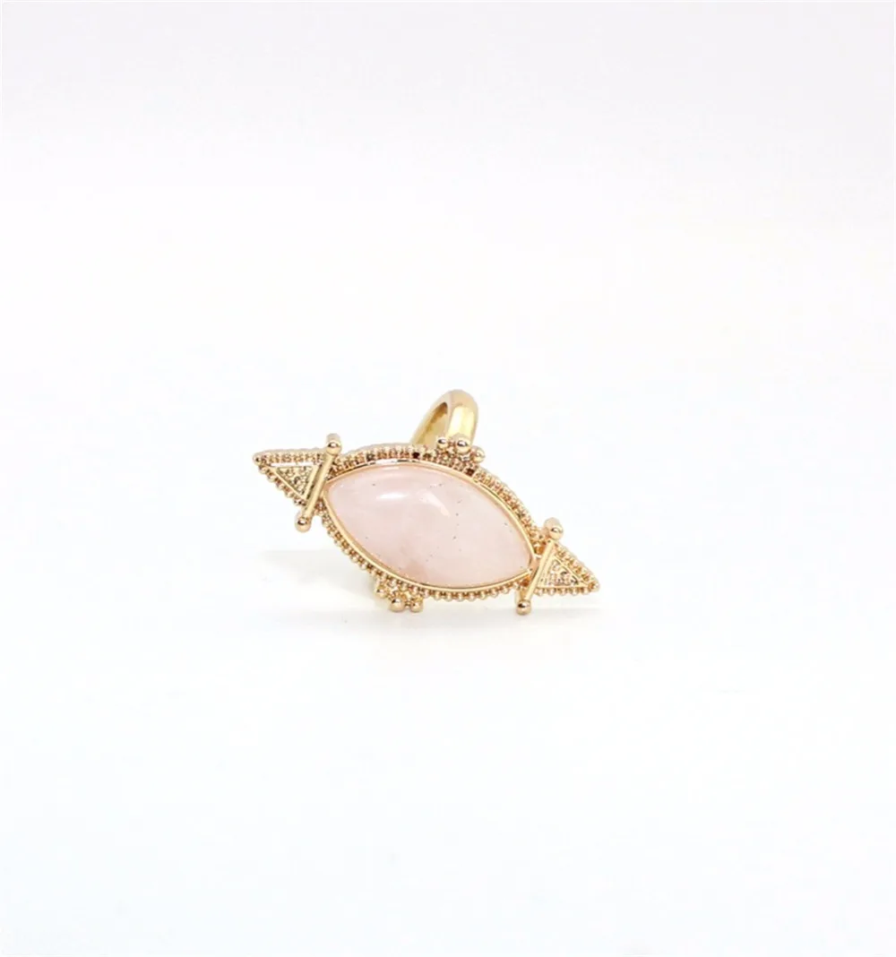 Druzy Charm женское ювелирное изделие из натурального содалита розовое кварцовое