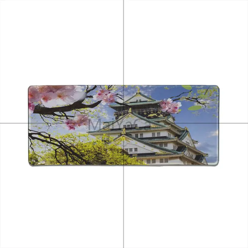 MaiYaCa Japan Temple Cherry blossom Sceneary большой коврик для мыши PC компьютерный коврик модный компьютерный коврик для мыши игровой коврик для мыши