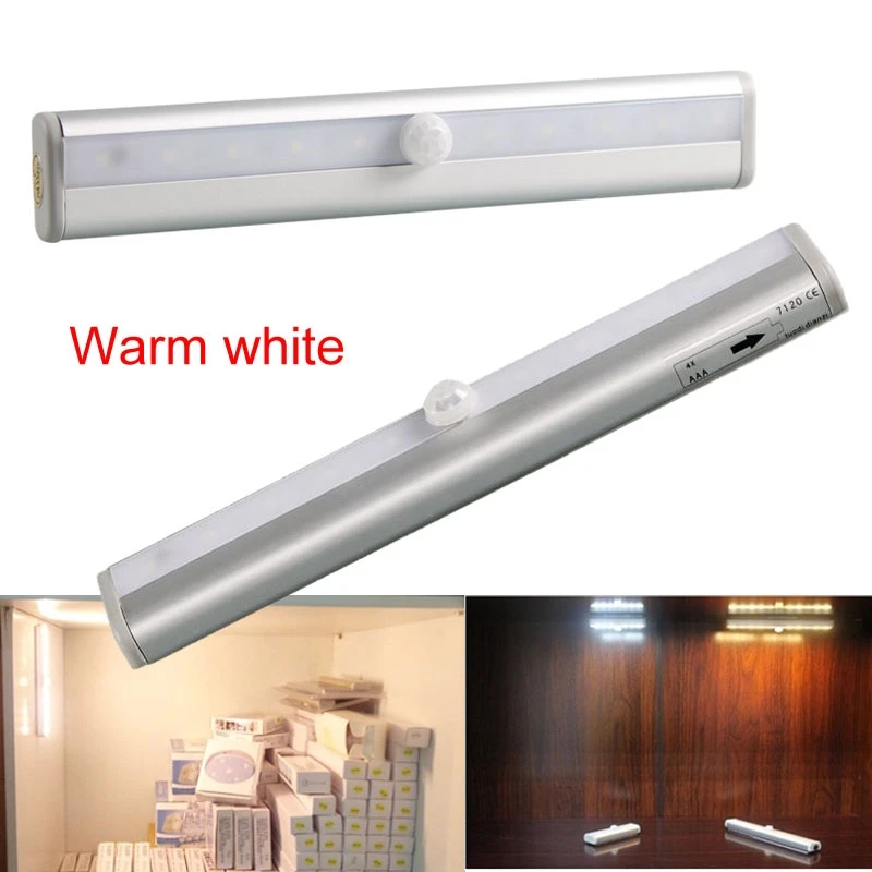 Светодиодная лампа для шкафа с датчиком движения PIR ночник магнитная полоса