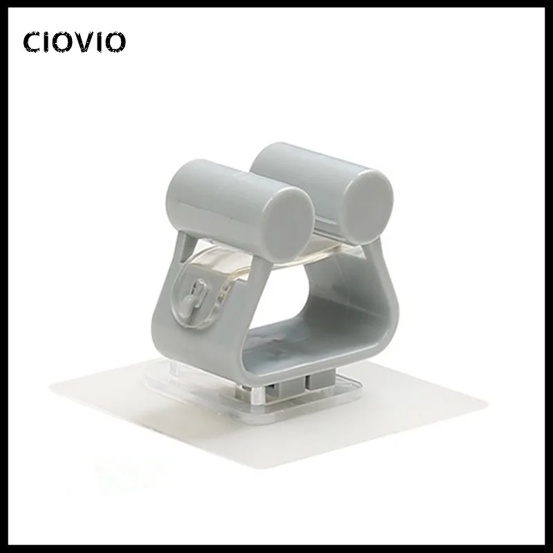 

3PC Wall Mounted Mop Rack Hook Bathroom Mop Sticky Hanger Clip Mop Shelf Holder Home Kitchen Organizer Storage Holders Racks