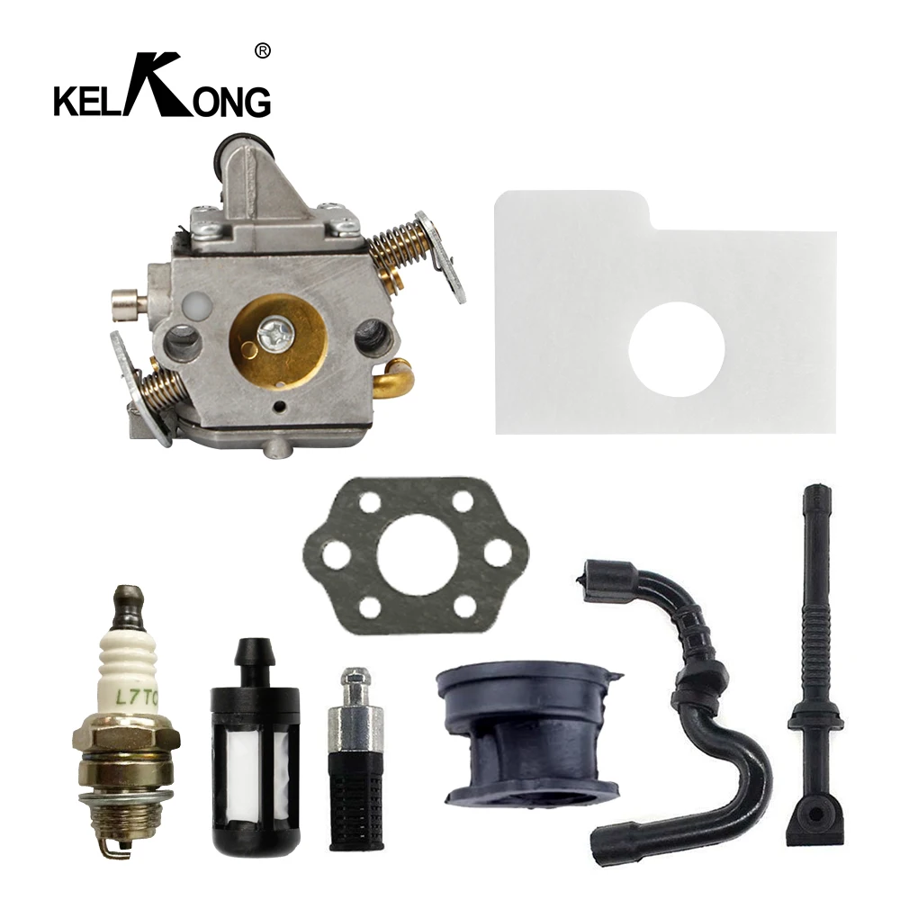 Карбюратор KELKONG комплект для бензопилы Zama 11301200603 подходит Stihl 017 018 MS170 MS180 детали