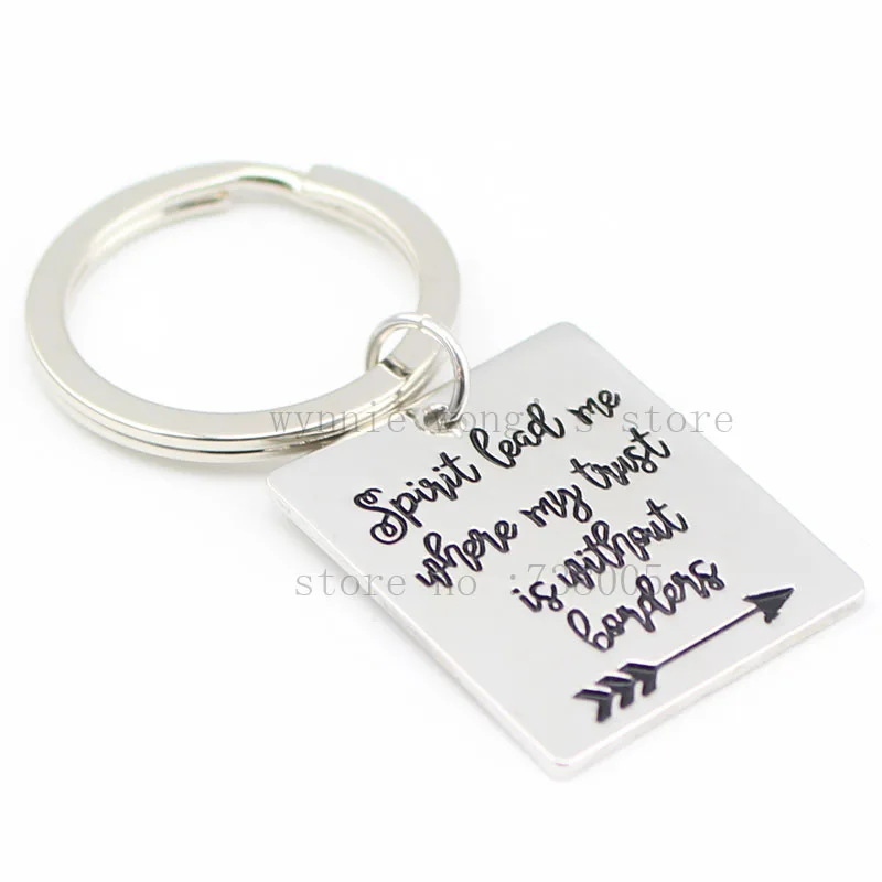 2017 новое ожерелье с ручной печатью дух ведет меня где мое доверие без границ