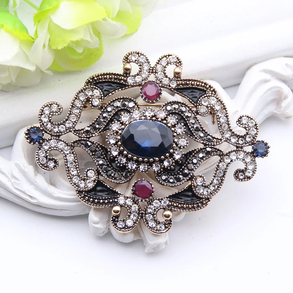 Женская Винтажная брошь в форме цветка Марокко | Украшения и аксессуары