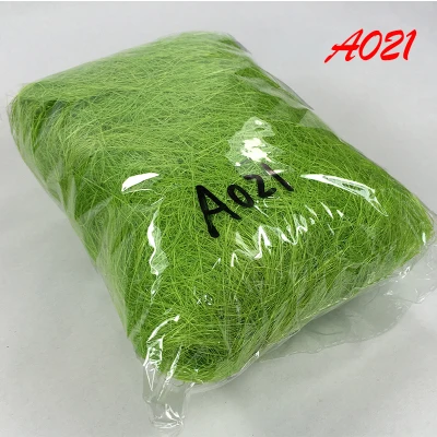 A021-dark green 50 г/упак. природа сизаль деревенское свадебное мероприятие поделка, букет из цветов Подарочная коробка/упаковка Декор упаковочные принадлежности гнездо Искусство ремесло Сделано - Цвет: A021-dark green